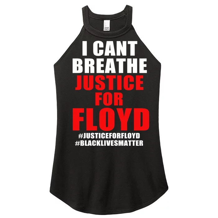 I Can't Breathe Justice For Floyd Women’s Perfect Tri Rocker Tank