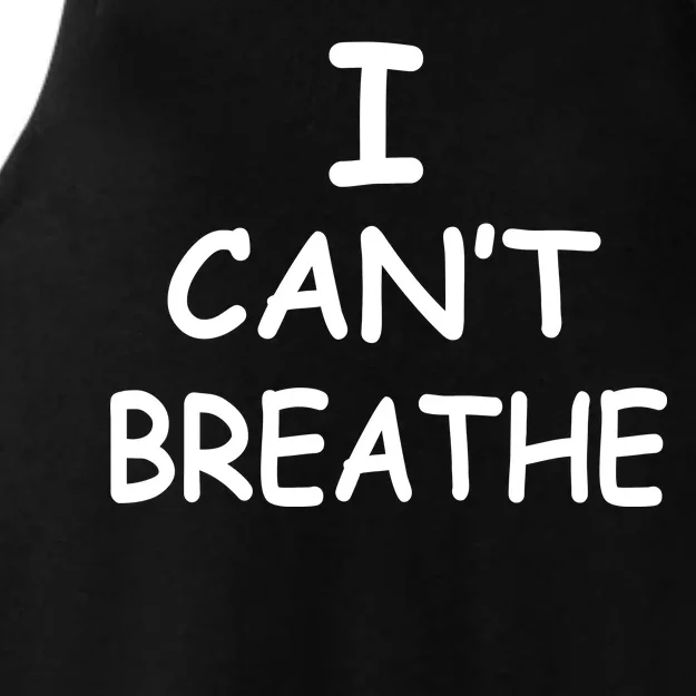 I Can't Breathe Protest Black Lives Matter Message Ladies Tri-Blend Wicking Tank