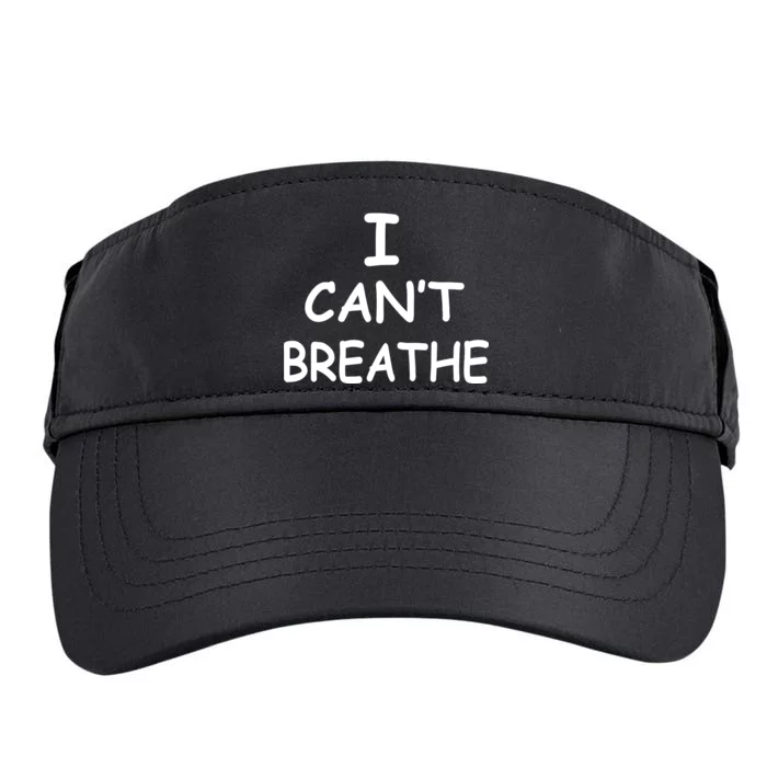 I Can't Breathe Protest Black Lives Matter Message Adult Drive Performance Visor