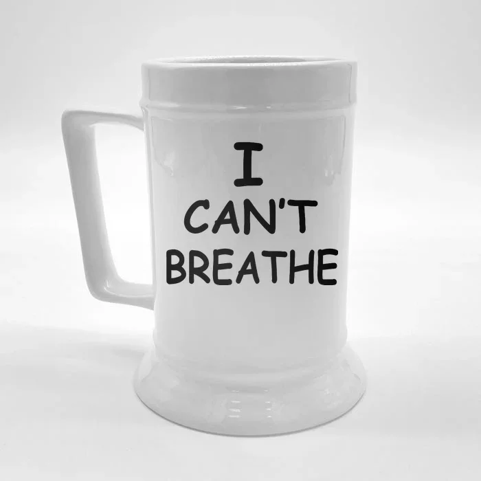 I Can't Breathe Protest Black Lives Matter Message Front & Back Beer Stein