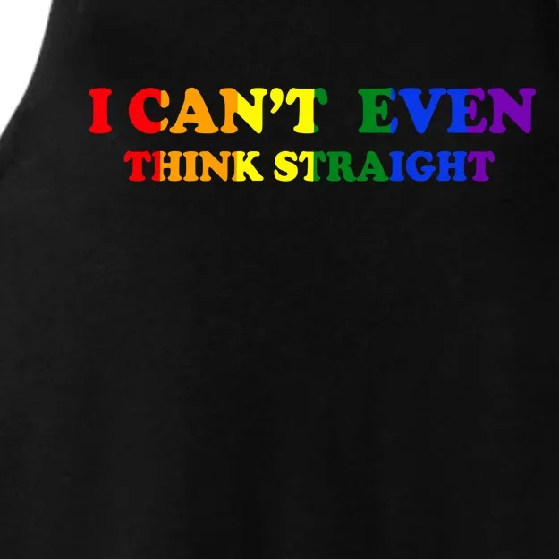 I Can't Even Think Straight Ladies Tri-Blend Wicking Tank