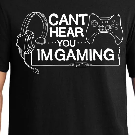 I Can't Hear You I'm Gaming Funny Gamer Pajama Set