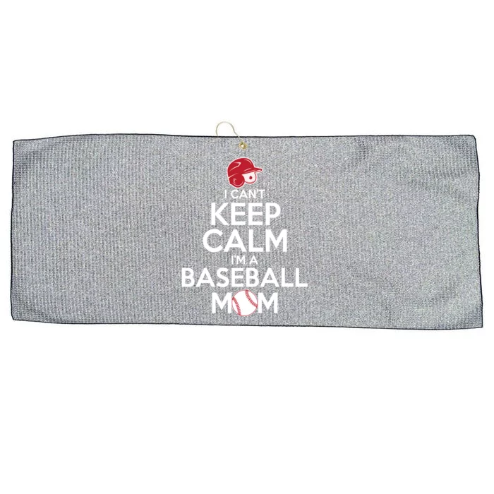 I Can't Keep Calm I'm A Baseball Mom Large Microfiber Waffle Golf Towel