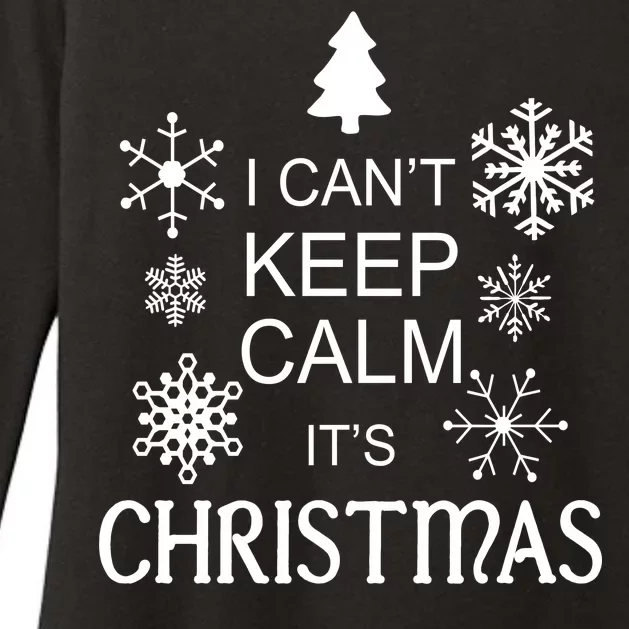 I Can't Keep Calm It's Christmas Womens CVC Long Sleeve Shirt