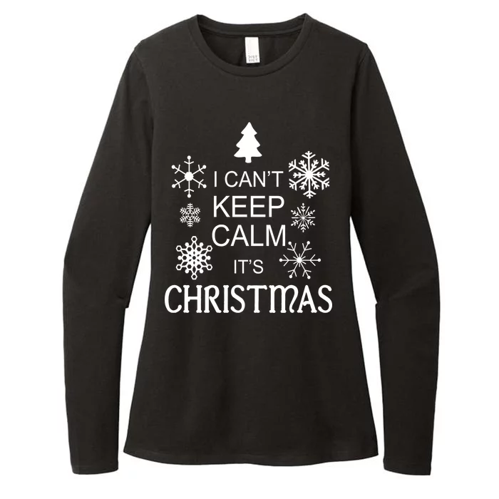 I Can't Keep Calm It's Christmas Womens CVC Long Sleeve Shirt