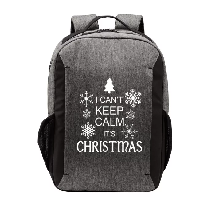 I Can't Keep Calm It's Christmas Vector Backpack