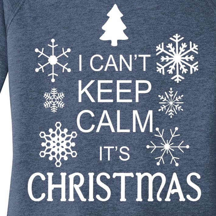I Can't Keep Calm It's Christmas Women’s Perfect Tri Tunic Long Sleeve Shirt