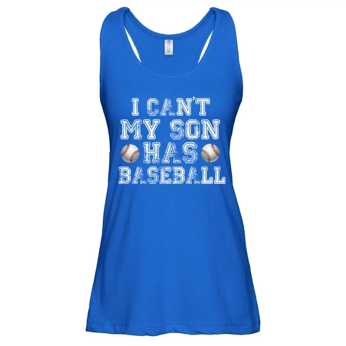 I Can't My Son Has Baseball Ladies Essential Flowy Tank