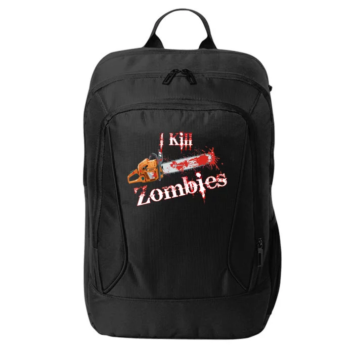 I Chainsaw Zombies City Backpack