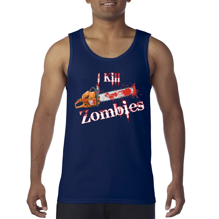 I Chainsaw Zombies Tank Top