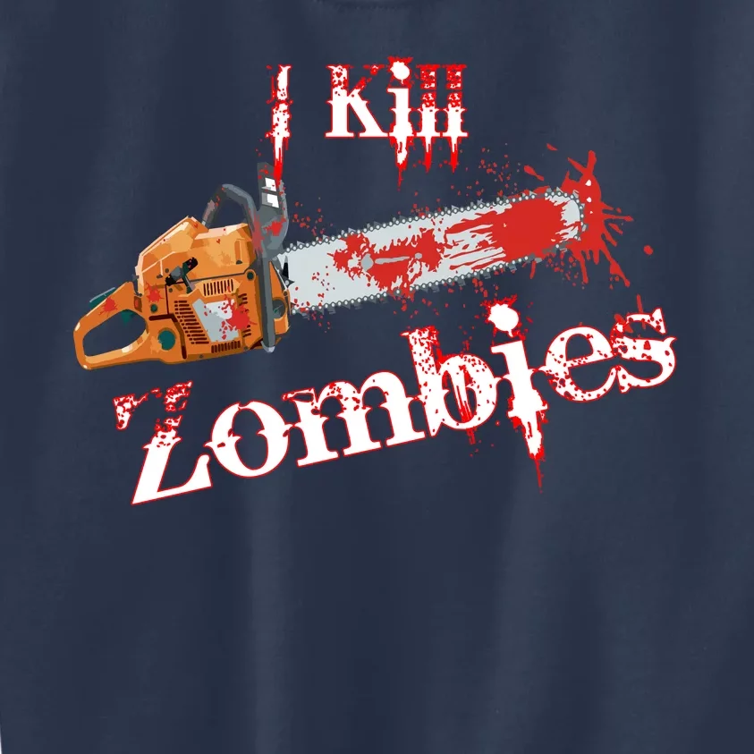 I Chainsaw Zombies Kids Sweatshirt