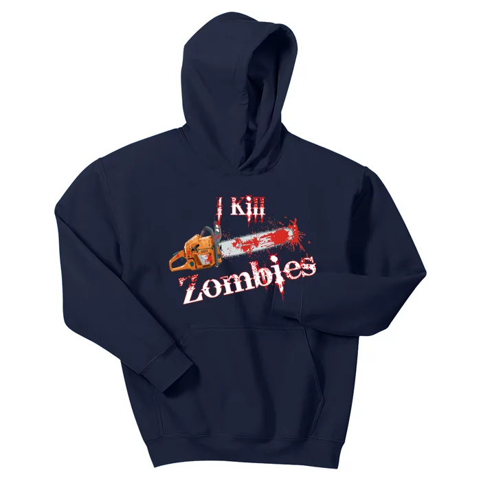 I Chainsaw Zombies Kids Hoodie