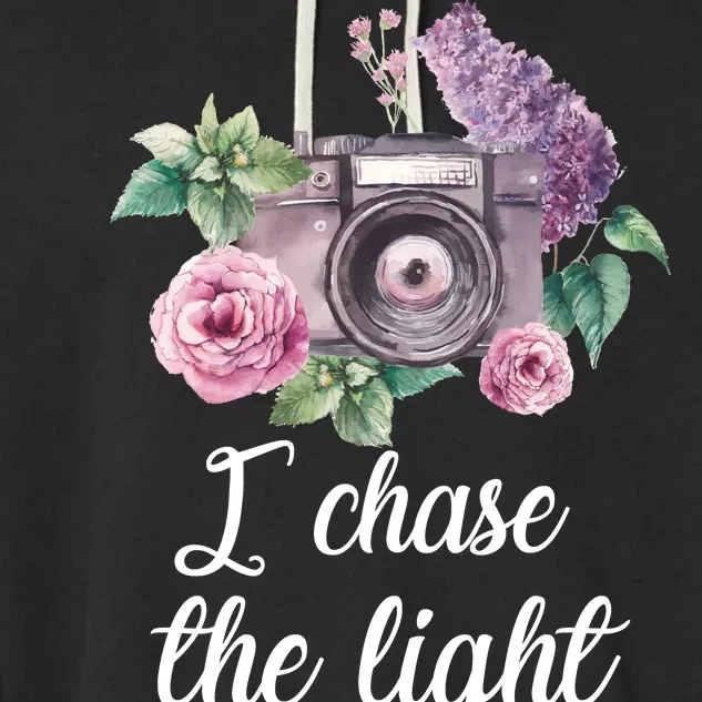 I Chase the Light Camera Garment-Dyed Fleece Hoodie