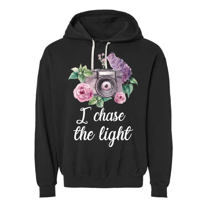 I Chase the Light Camera Garment-Dyed Fleece Hoodie