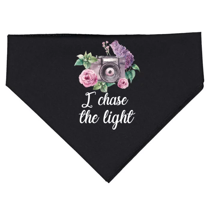 I Chase the Light Camera USA-Made Doggie Bandana