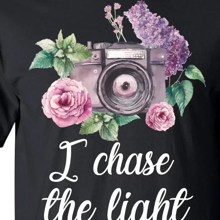 I Chase the Light Camera Tall T-Shirt