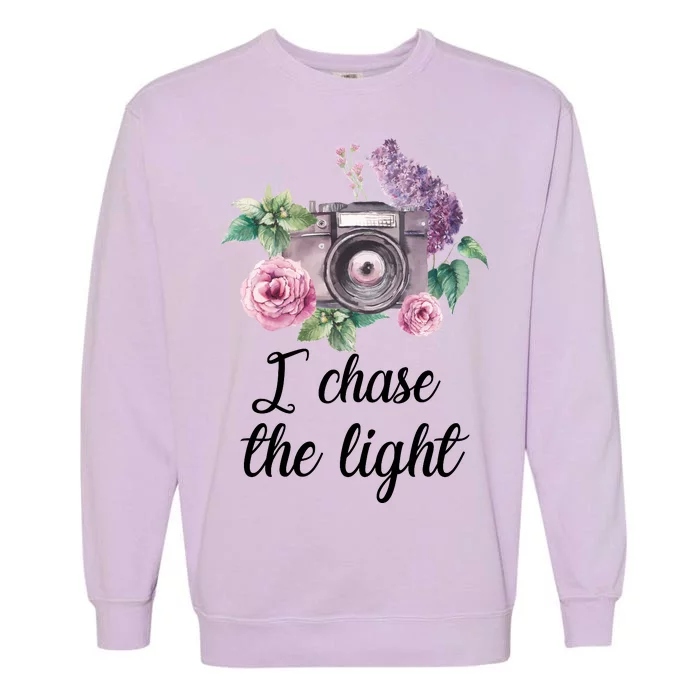 I Chase the Light Camera Garment-Dyed Sweatshirt