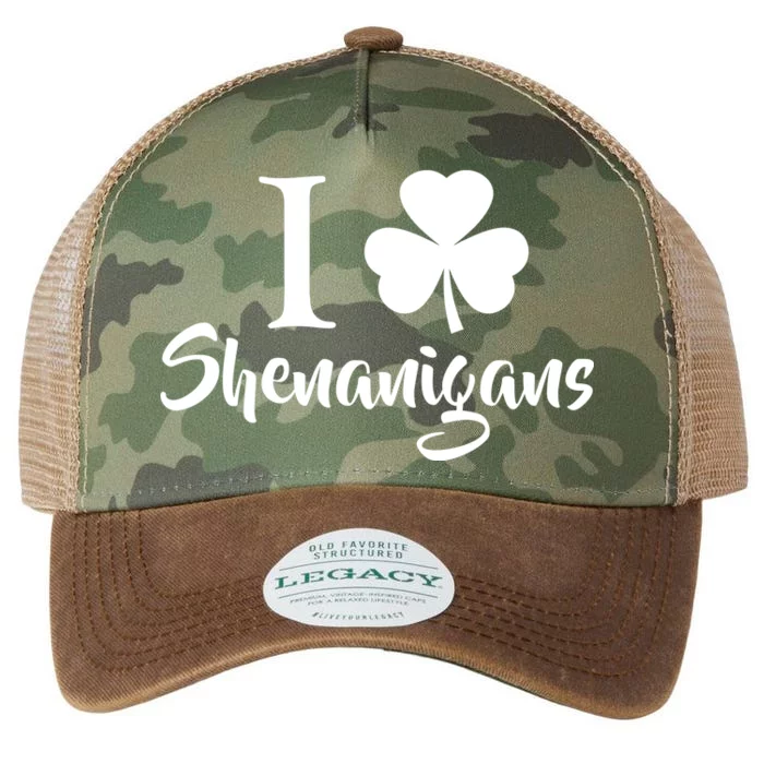 I Clover Shenanigans Irish Shamrock Legacy Tie Dye Trucker Hat