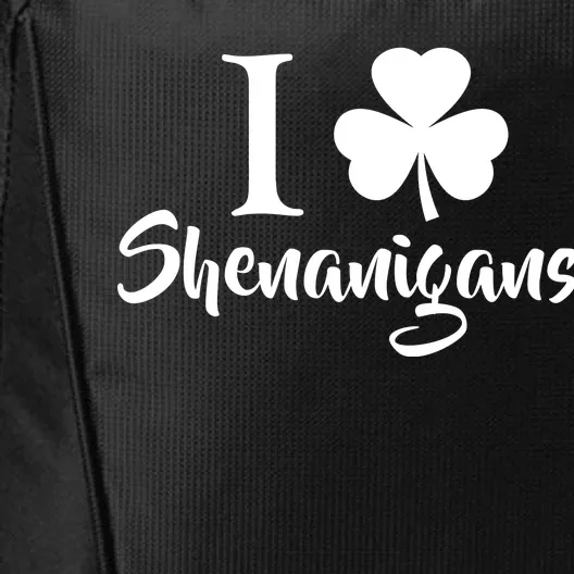 I Clover Shenanigans Irish Shamrock City Backpack