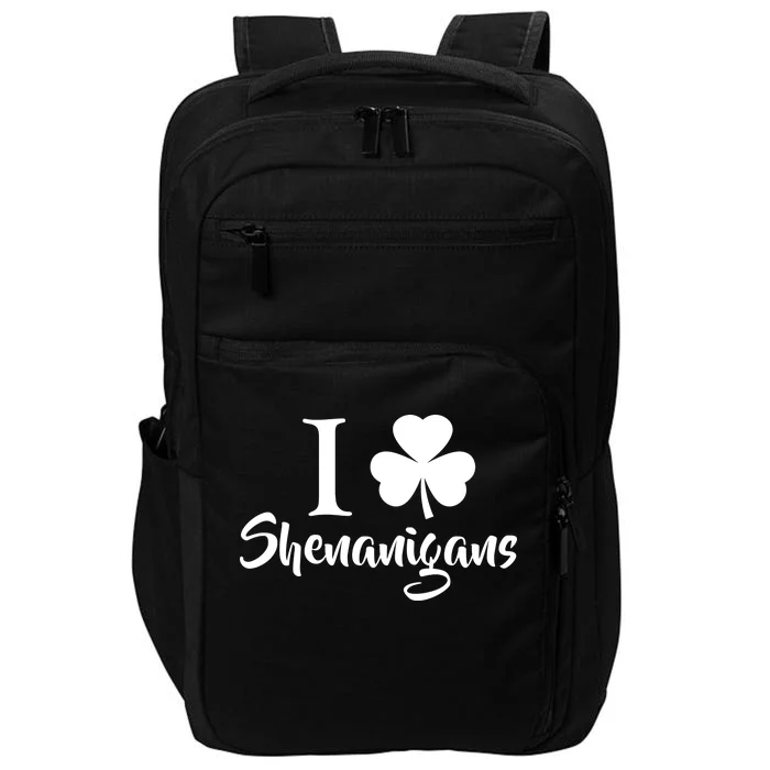 I Clover Shenanigans Irish Shamrock Impact Tech Backpack