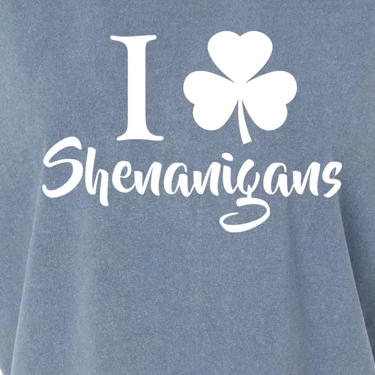 I Clover Shenanigans Irish Shamrock Garment-Dyed Women's Muscle Tee