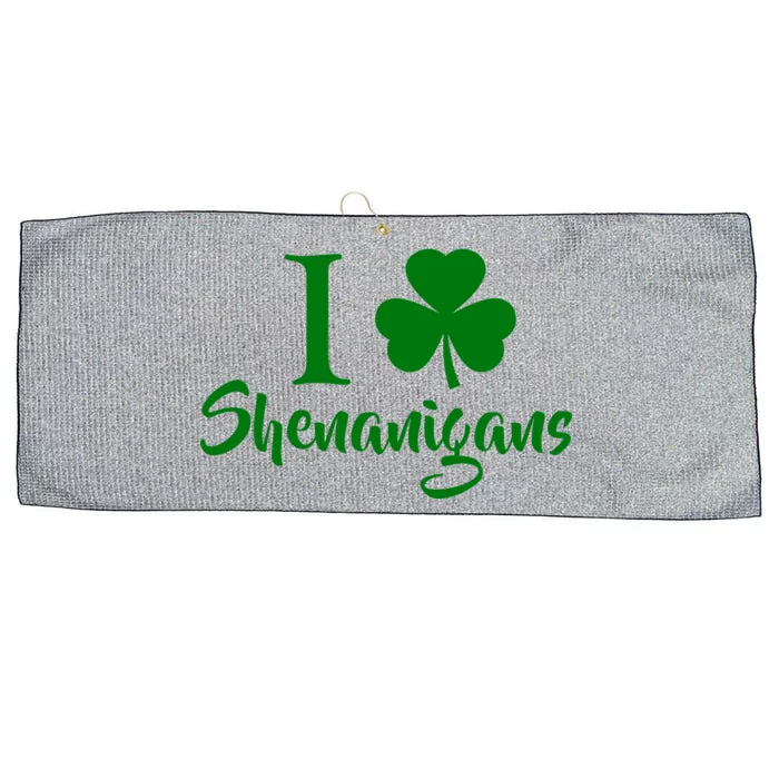 I Clover Shenanigans Irish Shamrock Large Microfiber Waffle Golf Towel