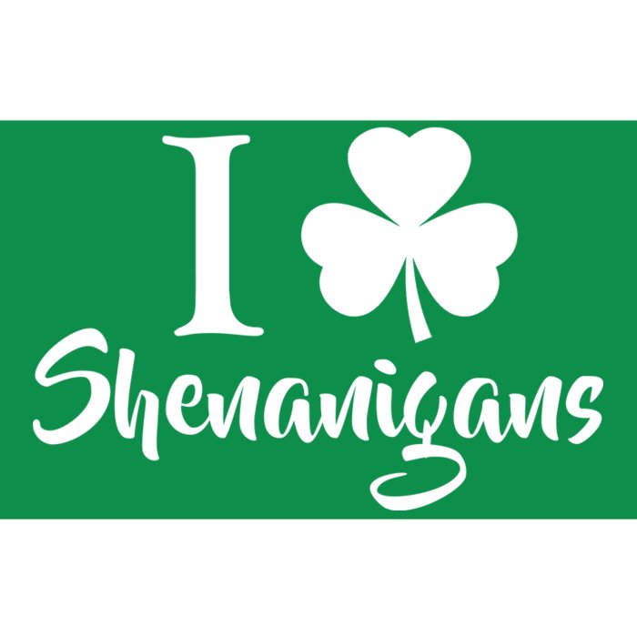 I Clover Shenanigans Irish Shamrock Bumper Sticker