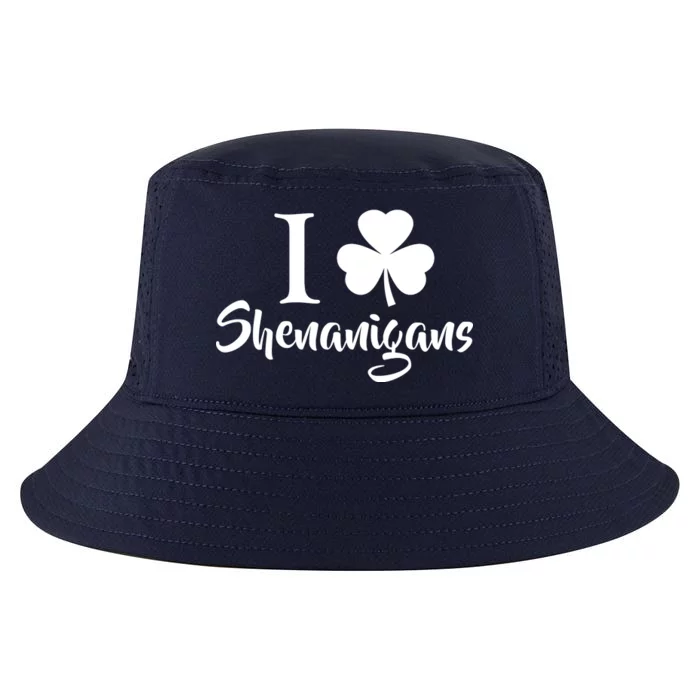 I Clover Shenanigans Irish Shamrock Cool Comfort Performance Bucket Hat