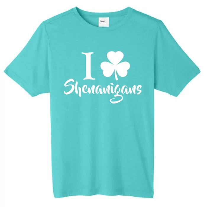 I Clover Shenanigans Irish Shamrock ChromaSoft Performance T-Shirt