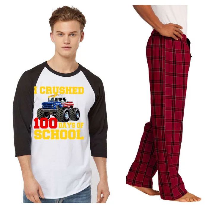 I Crushed 100 Days Of School Raglan Sleeve Pajama Set