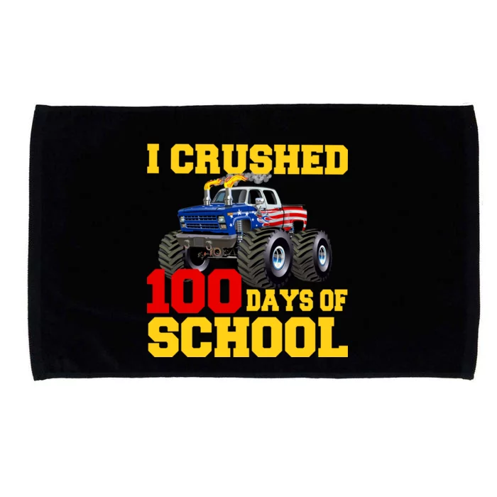 I Crushed 100 Days Of School Microfiber Hand Towel