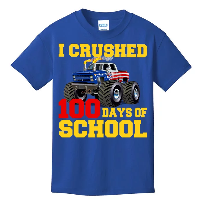 I Crushed 100 Days Of School Kids T-Shirt