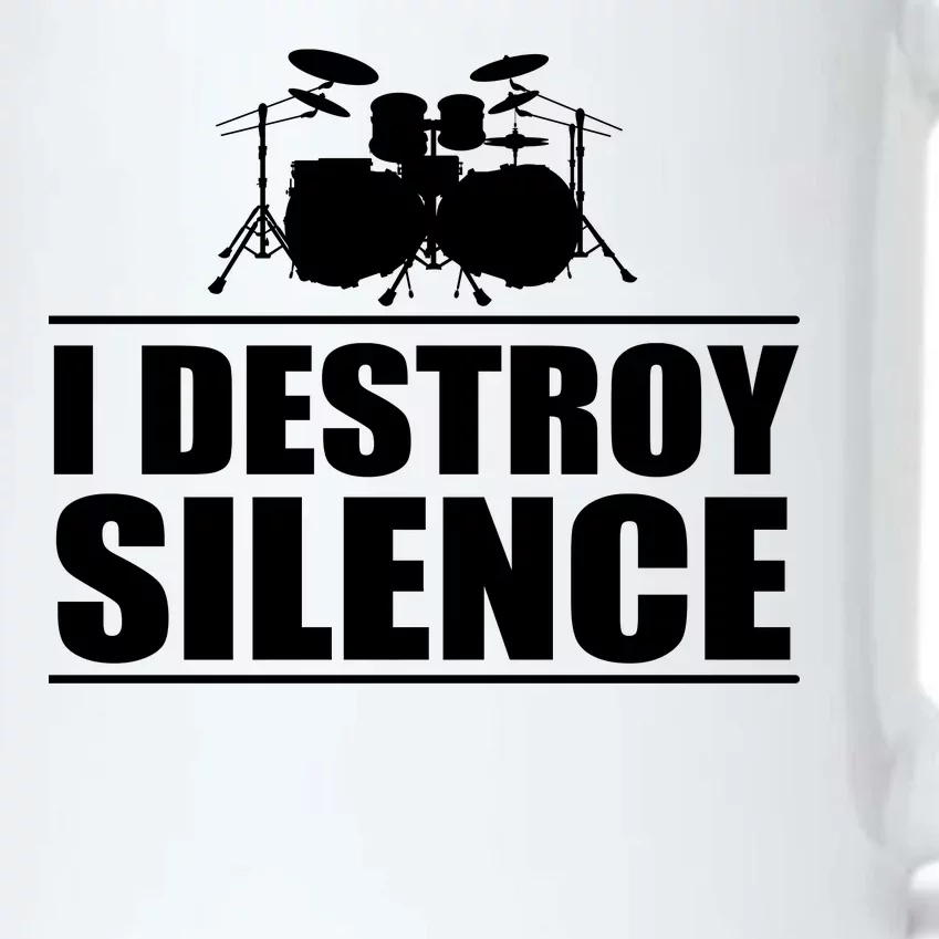 I Destroy Silence Black Color Changing Mug