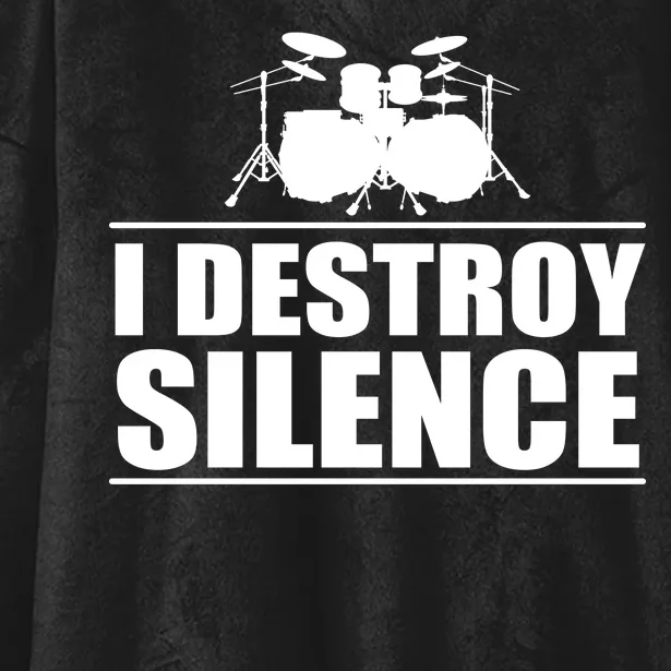 I Destroy Silence Hooded Wearable Blanket