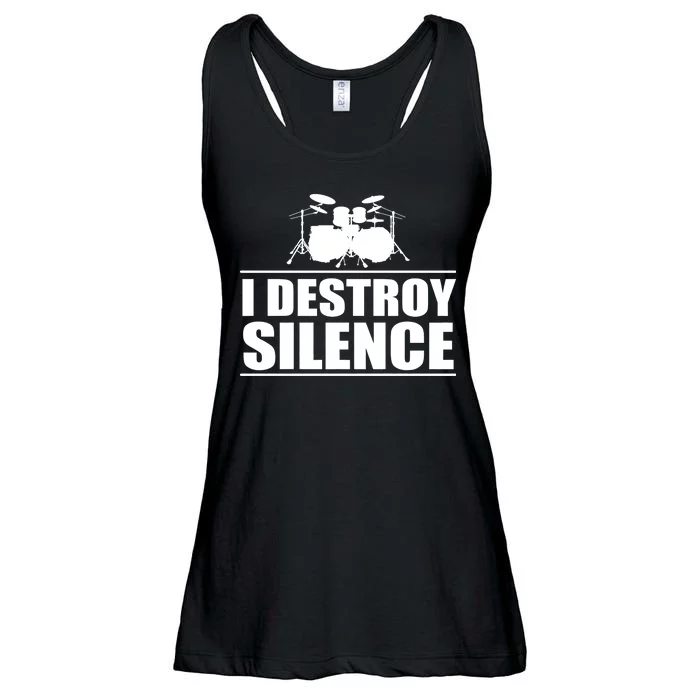 I Destroy Silence Ladies Essential Flowy Tank