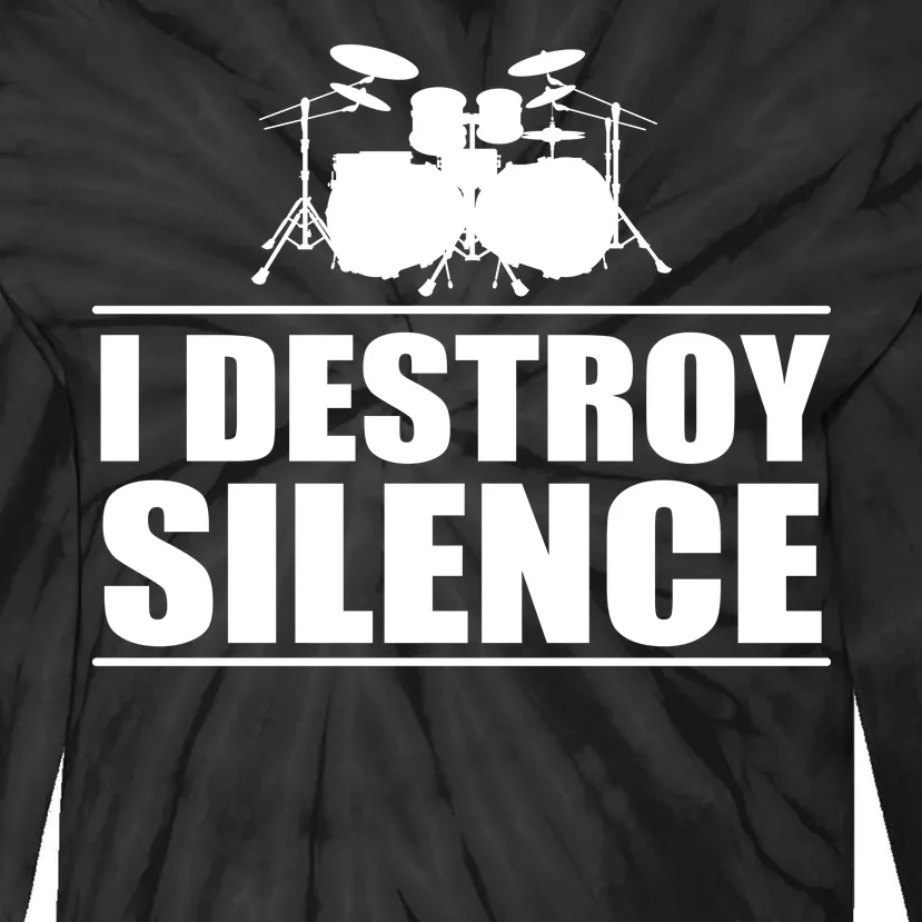 I Destroy Silence Tie-Dye Long Sleeve Shirt