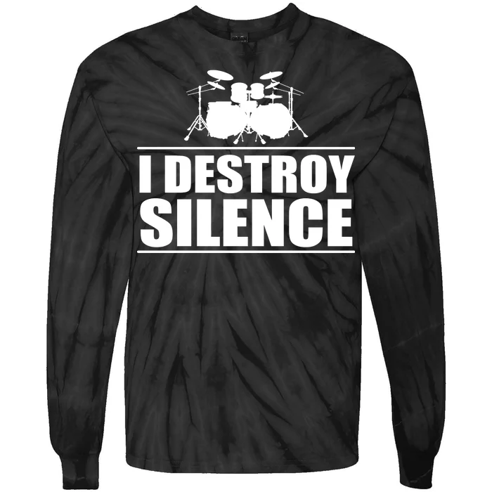 I Destroy Silence Tie-Dye Long Sleeve Shirt