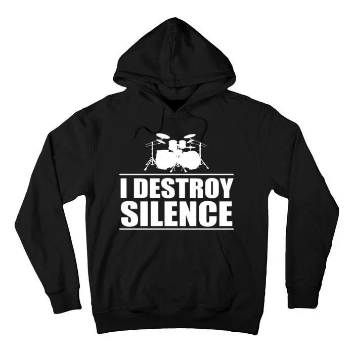 I Destroy Silence Tall Hoodie