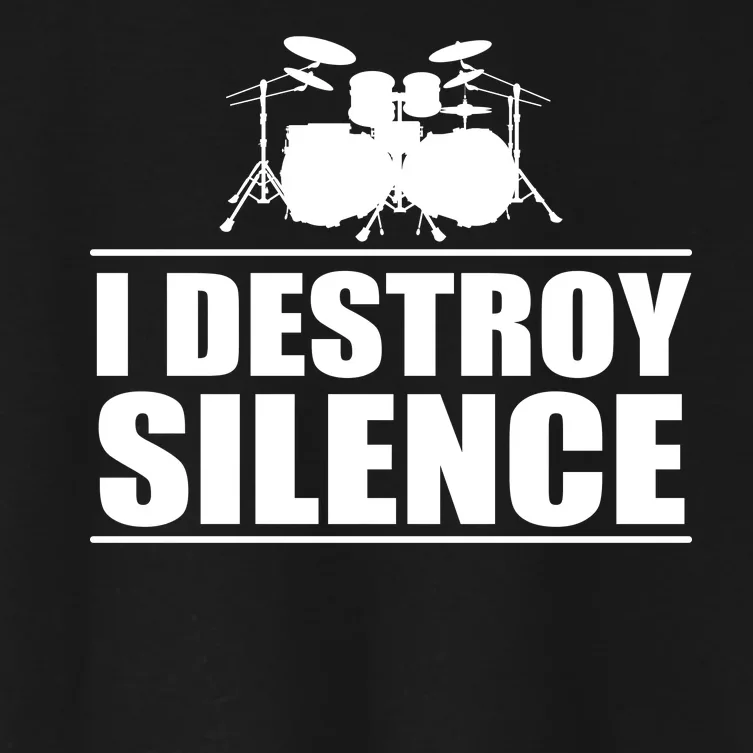 I Destroy Silence Women's Crop Top Tee