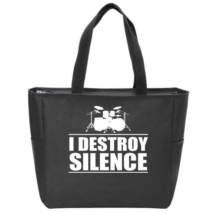 I Destroy Silence Zip Tote Bag