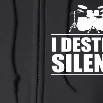 I Destroy Silence Full Zip Hoodie