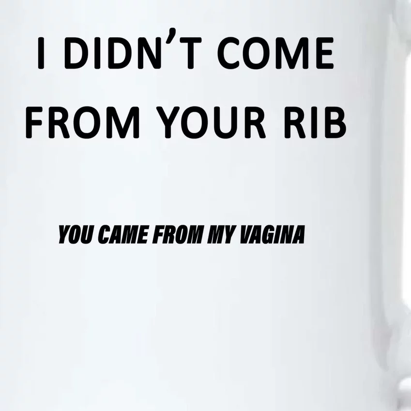 I Didn't Come From Your Rib Vagina Black Color Changing Mug