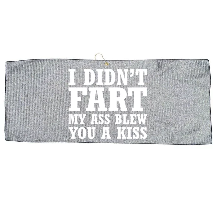 I Didn't Fart I Blew You A Kiss Large Microfiber Waffle Golf Towel