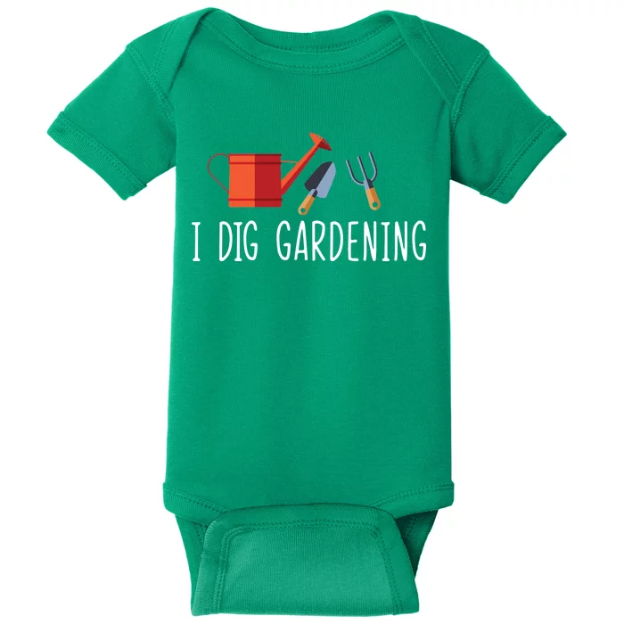 I Dig Gardening Baby Bodysuit