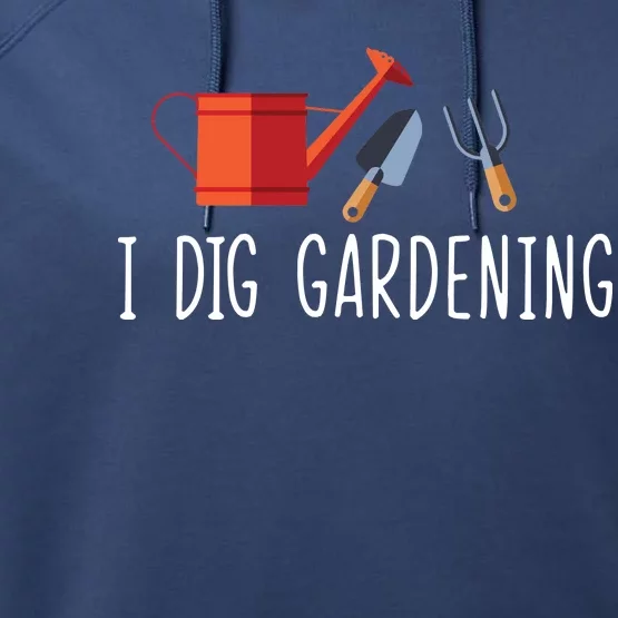 I Dig Gardening Performance Fleece Hoodie