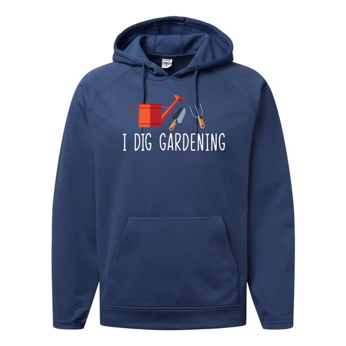 I Dig Gardening Performance Fleece Hoodie