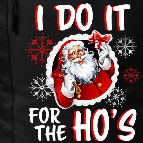 I Do It For the Ho's Funny Santa Claus Daily Commute Backpack