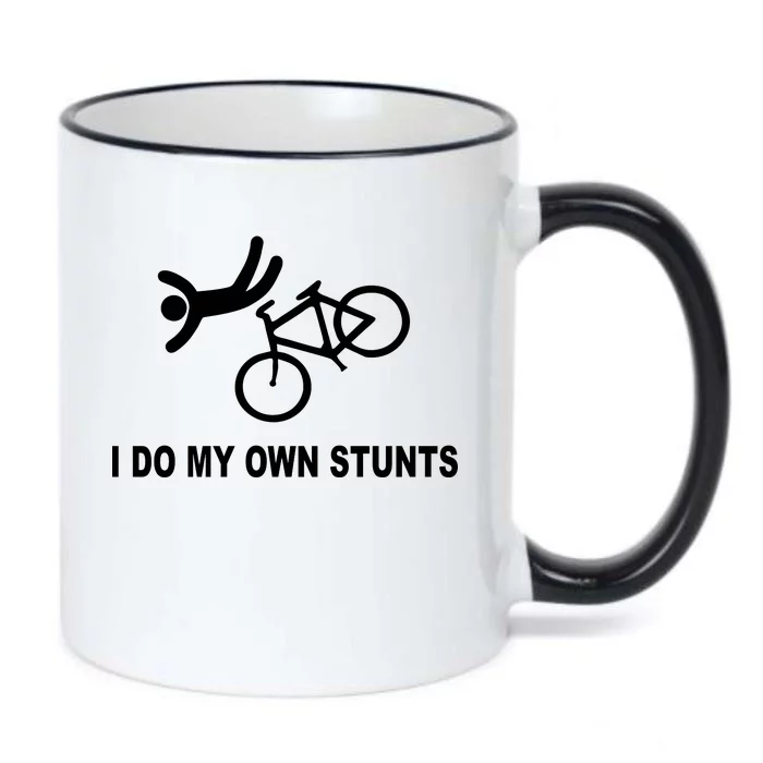 I Do My Own Stunts Black Color Changing Mug