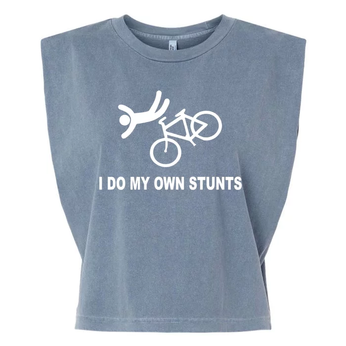 I Do My Own Stunts Garment-Dyed Women's Muscle Tee