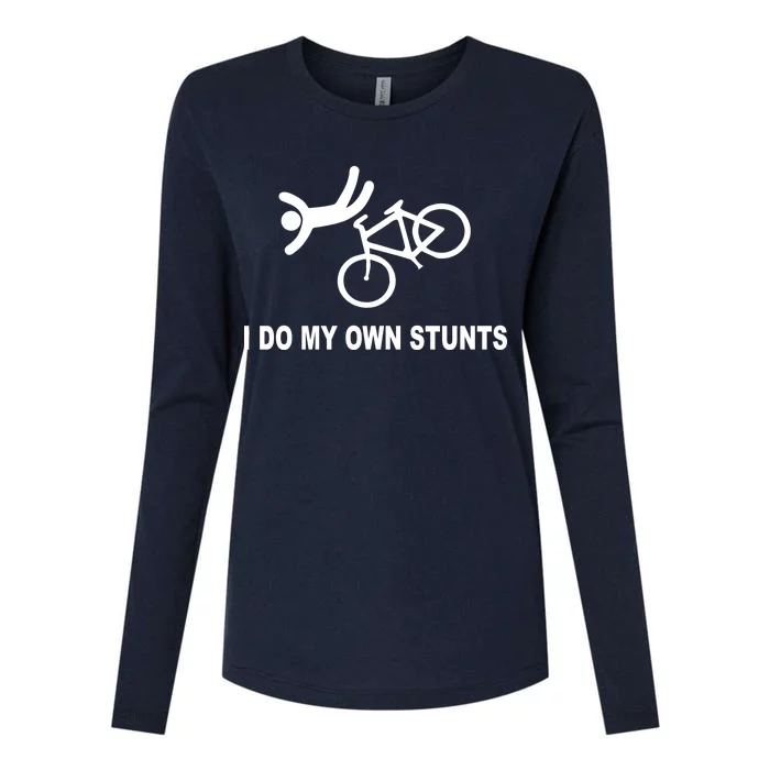 I Do My Own Stunts Womens Cotton Relaxed Long Sleeve T-Shirt